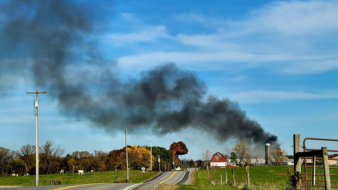 Multiple fire companies responded to a fire at Baskin Livestock Sunday - Vimarsana News