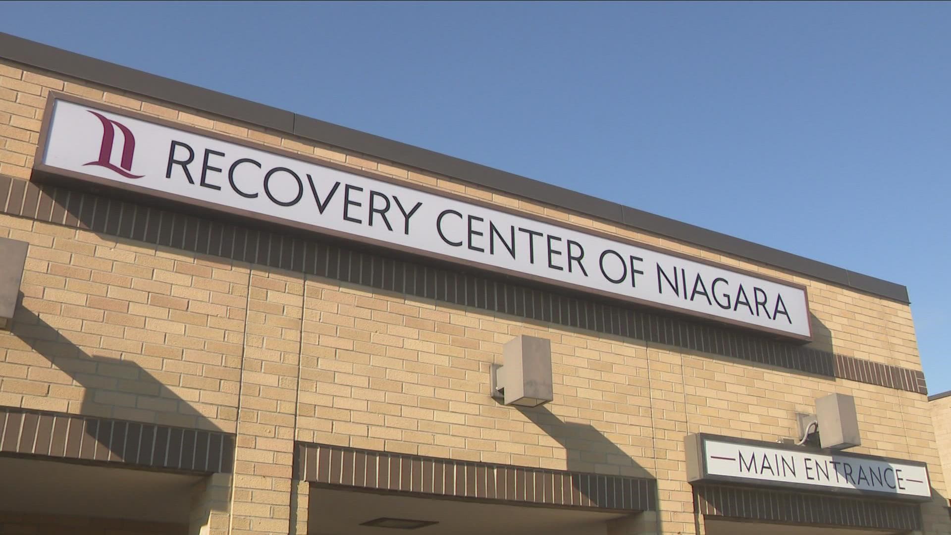 A ribbon-cutting was held Thursday for the Recovery Center of Niagara, which will open to patients next month.