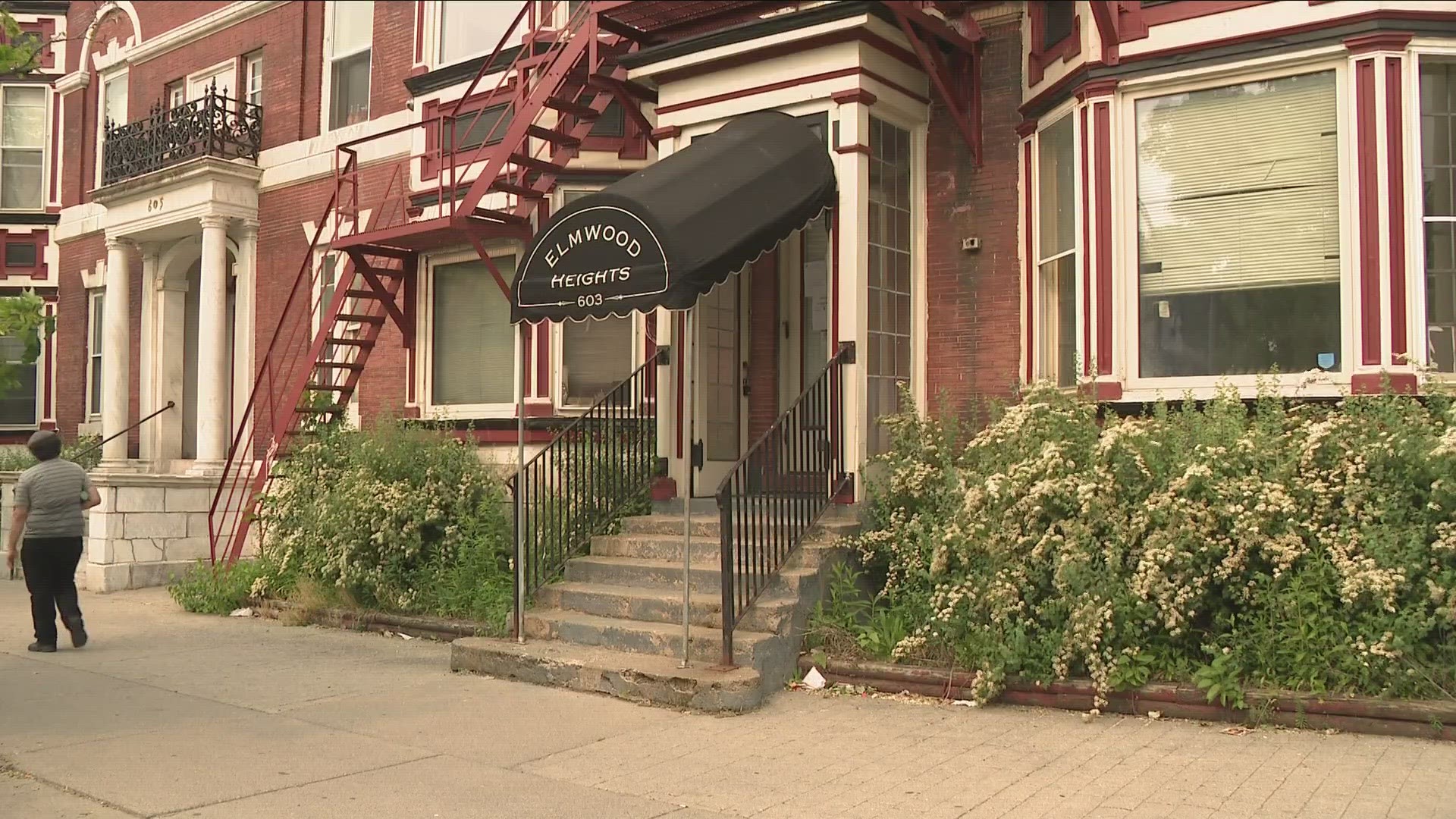 Tenants at the Elmwood Heights apartment