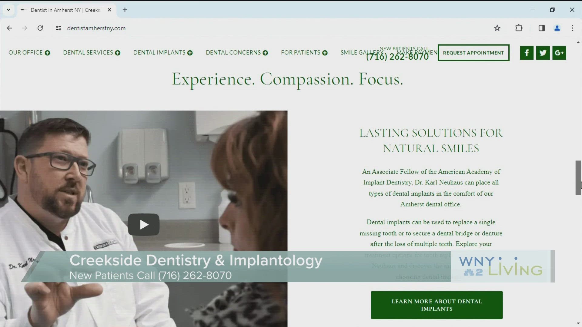 WNY Living- March 30th- Creekside Dentistry & Implantology (THIS VIDEO IS SPONSORED BY CREEKSIDE DENTISTRY & IMPLANTOLOGY)