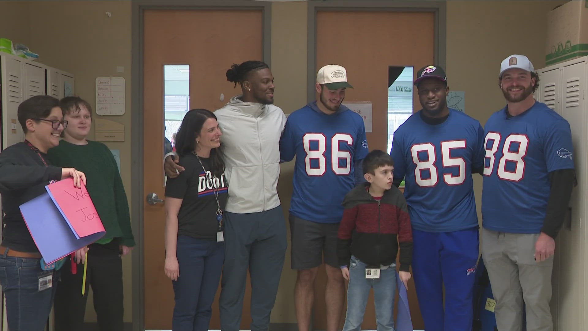 DALTON KINCAID, DAWSON KNOX, TRE' MCKITTY AND QUINTIN MORRIS VISITED CLASSROOMS AT THE ACADEMY AND SPENT TIME WITH STUDENTS AND STAFF AT THEIR SPECIAL ED SCHOOL.