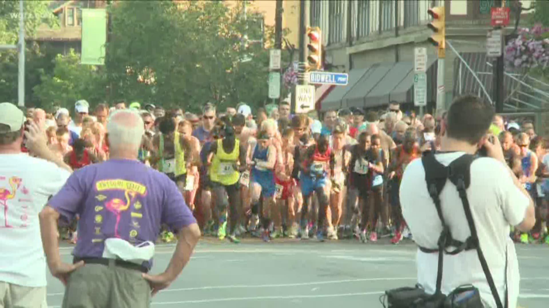 The annual race steps off at 7 p.m., and organizers say they are adding extra water stops and misting stations to help runners stay cool.