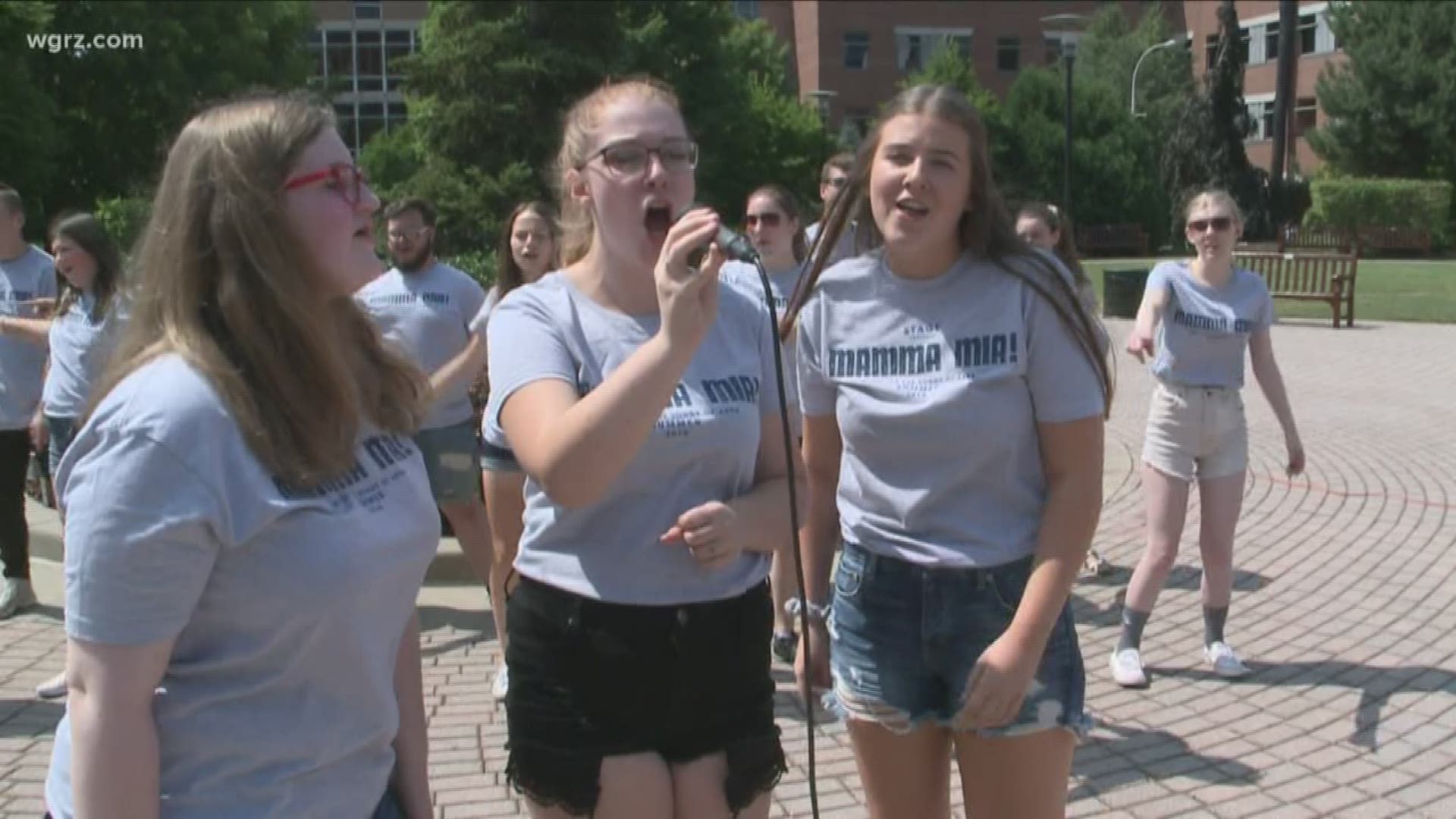 Patients and visitors at Roswell Park were treated to a flash mob of music and dance.