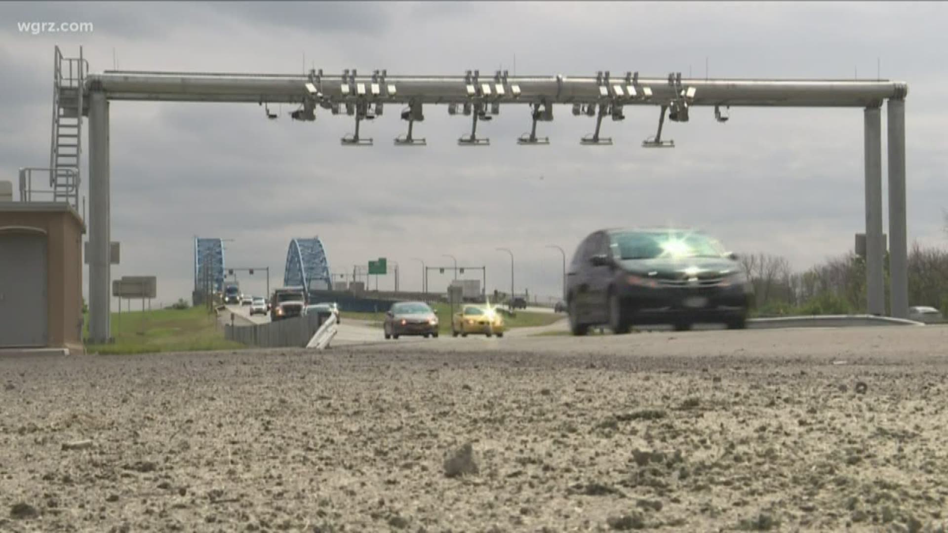 THE THRUWAY AUTHORITY HAS NO LEGAL AGREEMENT WITH CANADIAN PROVINCES TO SENT BILLS TO THOSE VEHICLES DRIVING OVER THE BRIDGES