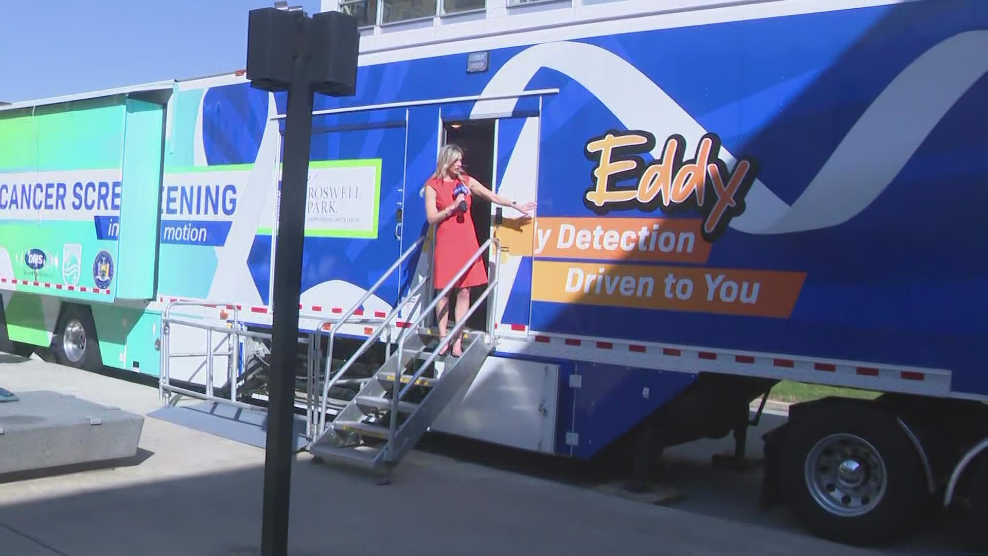 IT'S CALLED EDDY - AND IT'S A MOBILE LUNG CANCER SCREENING UNIT...