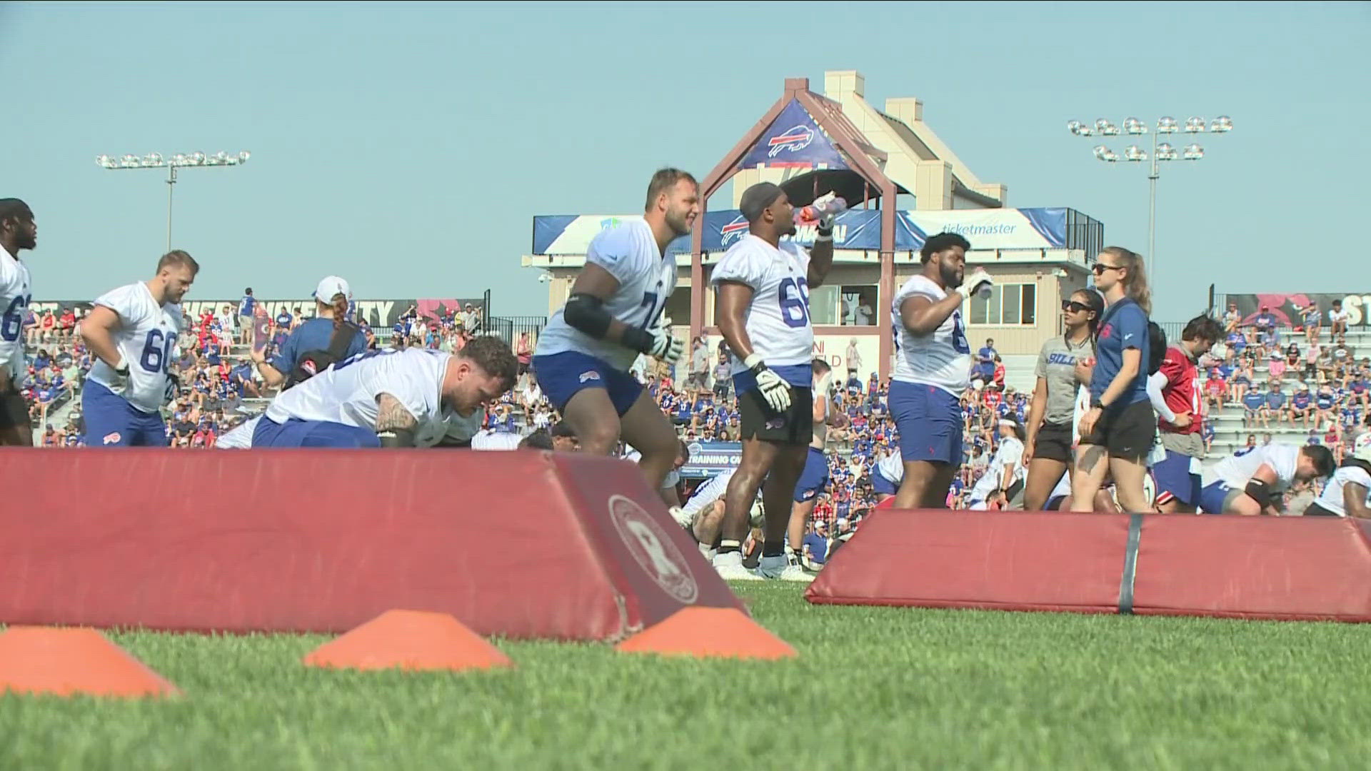 Day 1 of Bills training camp at St. John Fisher University near Rochester