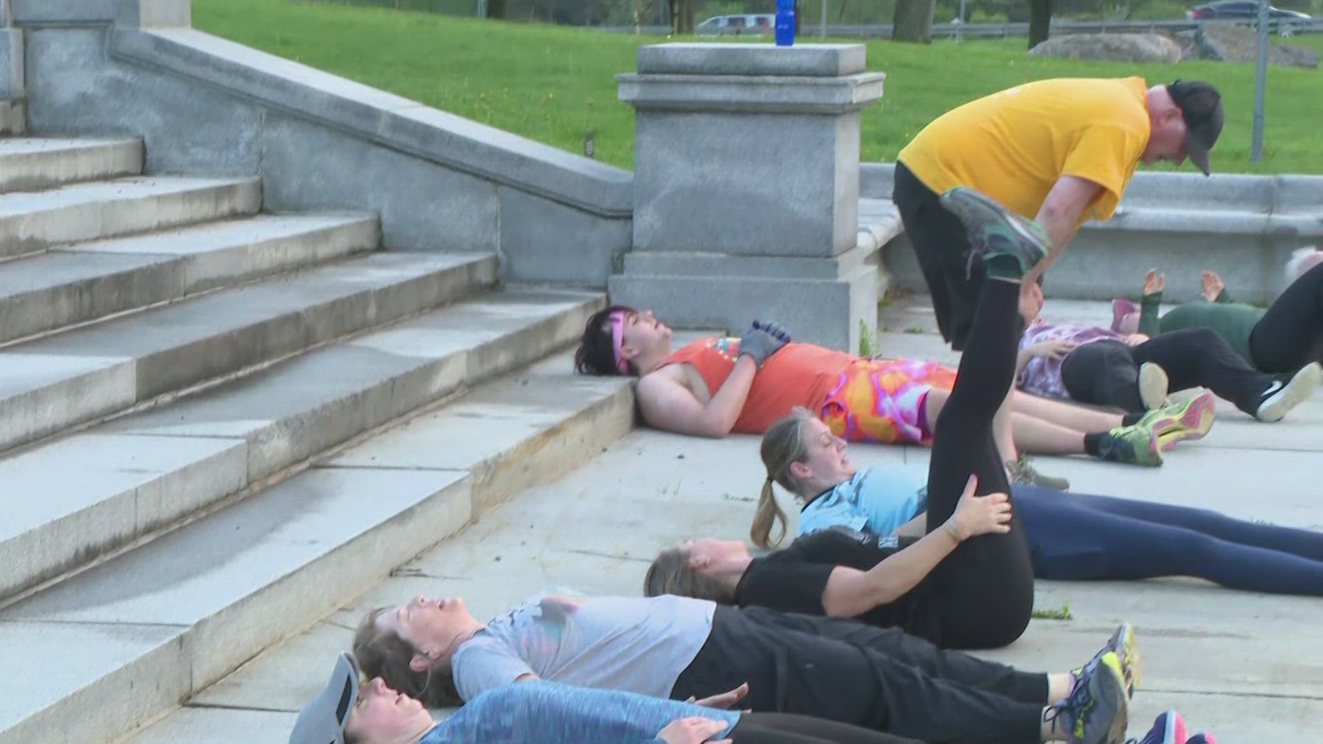 Kevin O'Neill checks out a community getting fit together 5/7/25