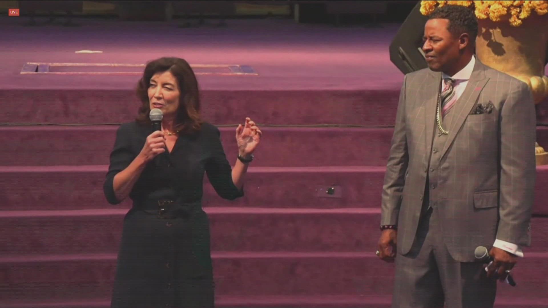 Gov Hochul spends morning at local church