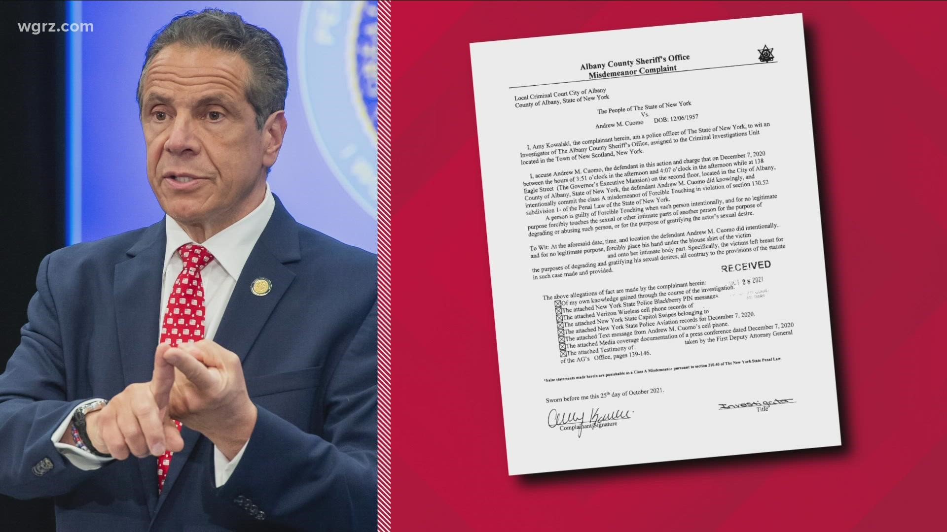 The prosecutor investigating a groping allegation against former Governor Andrew Cuomo, is asking for more time to review evidence before heading to court.