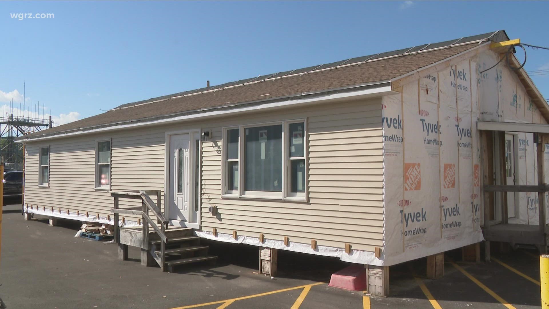 Students at the Harkness Career Center in Cheektowaga are ready to show off all the hard work they did this year, building a house in the parking lot their school.