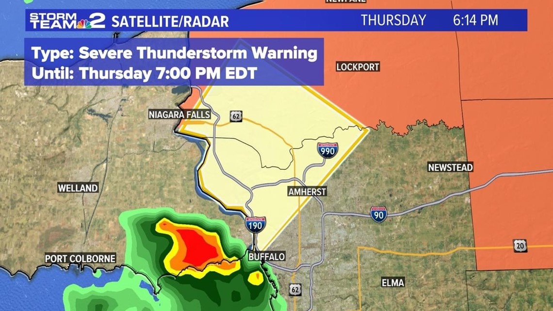 Severe Thunderstorm Warning issued for parts of WNY | wgrz.com