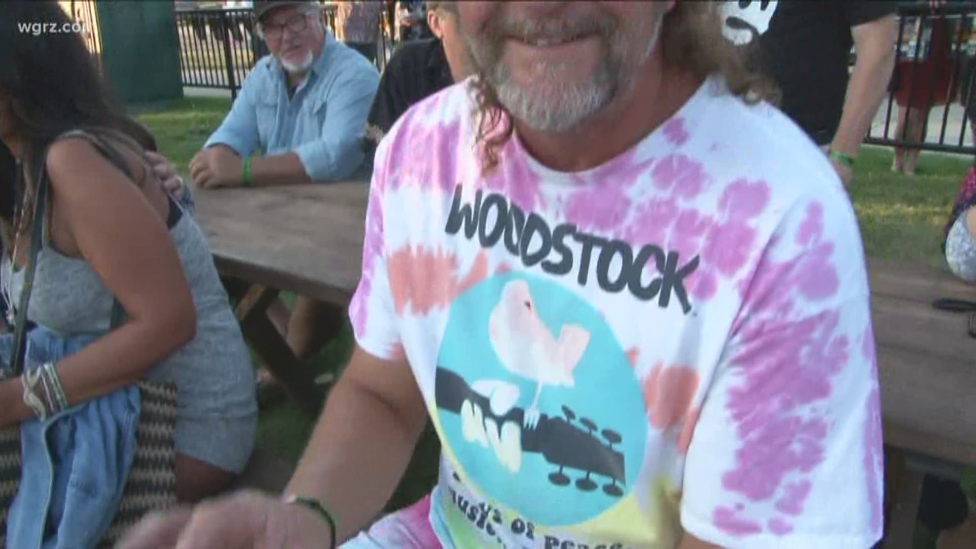 The city of Buffalo celebrated an evening of music on the Waterfront to remember the 50th Anniversary of Woodstock.
