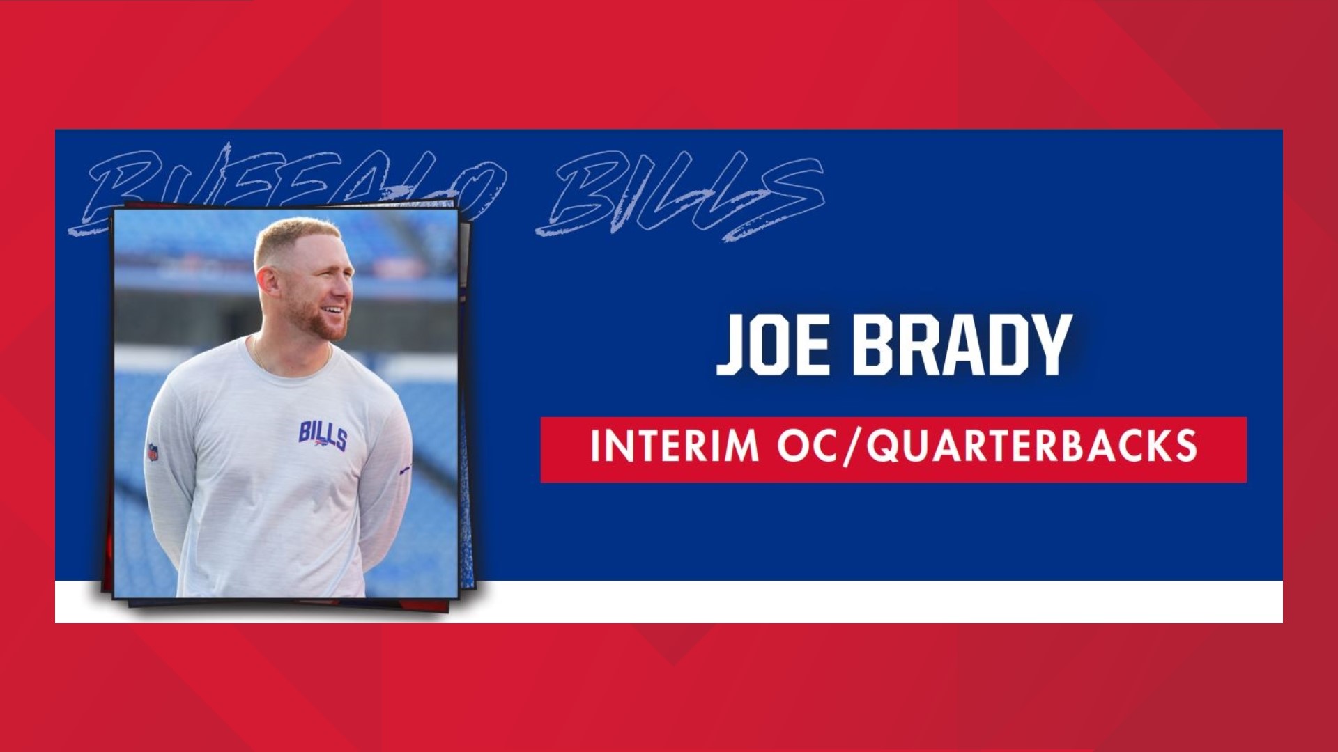 Joe Brady, the Buffalo Bills new interim Offensive Coordinator