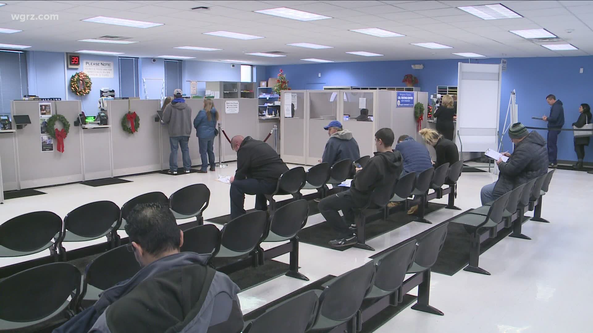 The Niagara Falls dmv will begin accepting appointments for all transactions starting tomorrow.