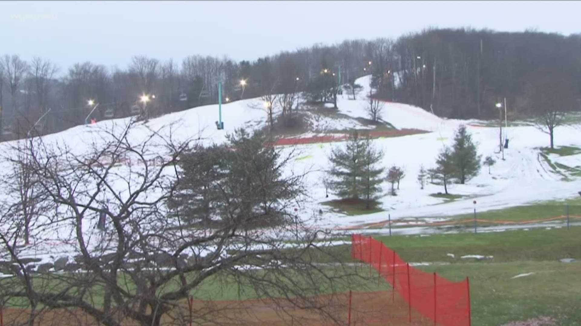 Around Holiday Valley right now you see more green than white. WNY's weather has not made for ideal ski conditions; especially for one of the resort's busiest weeks.