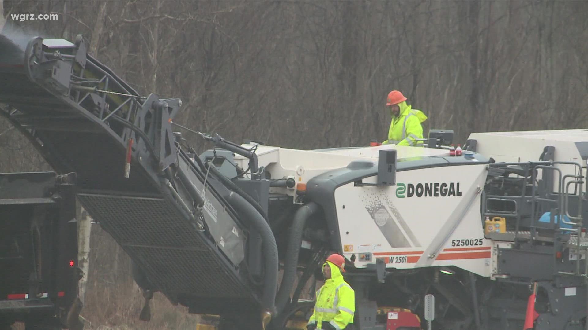 The project is focusing on a 13-mile stretch from the Pennsylvania border to milepost 483 past exit 60.