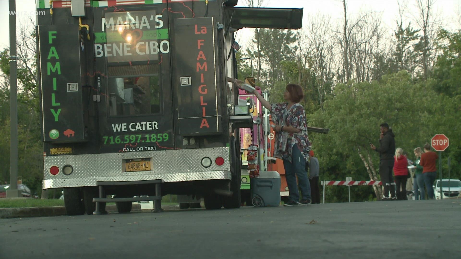 A sign of the changing seasons. The Town of Amherst held its last "food truck rodeo" before the weather turns cold.