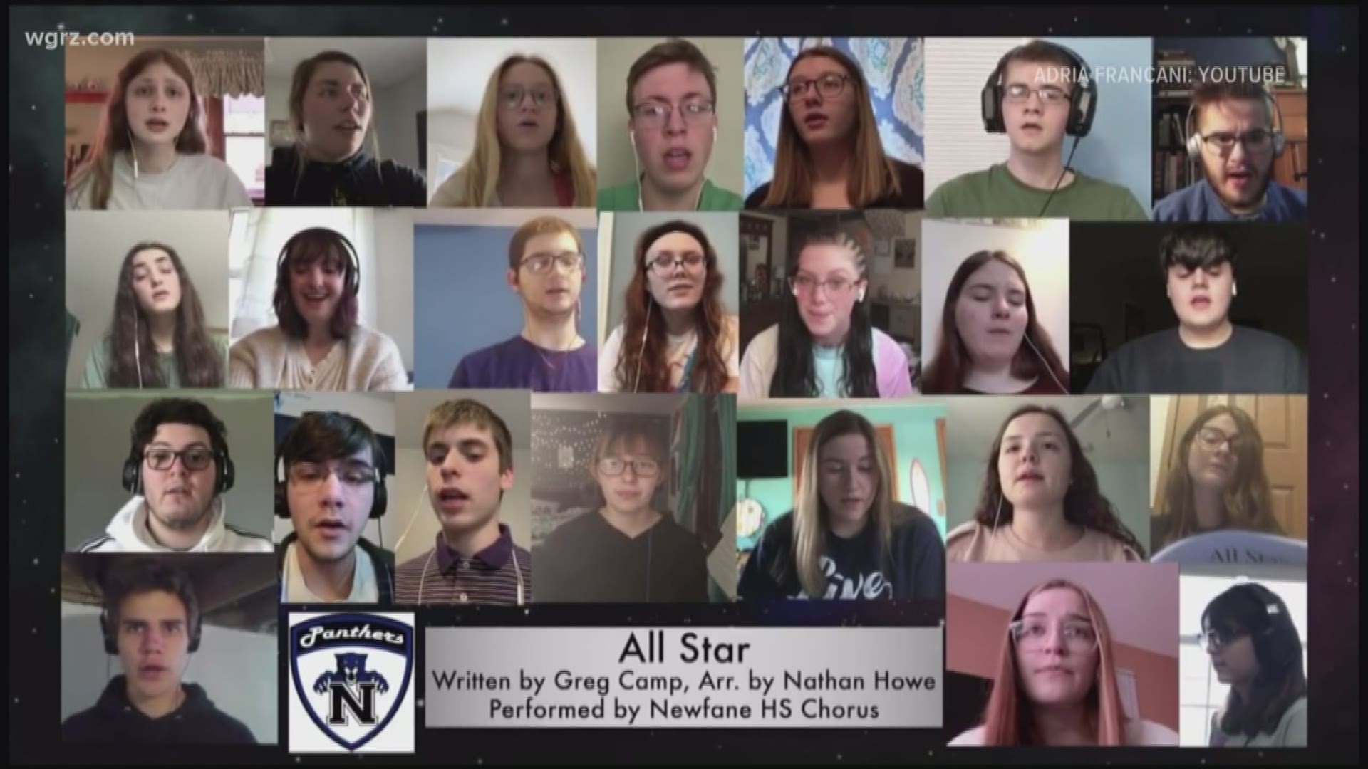 Newfane HS choir sings song virtually