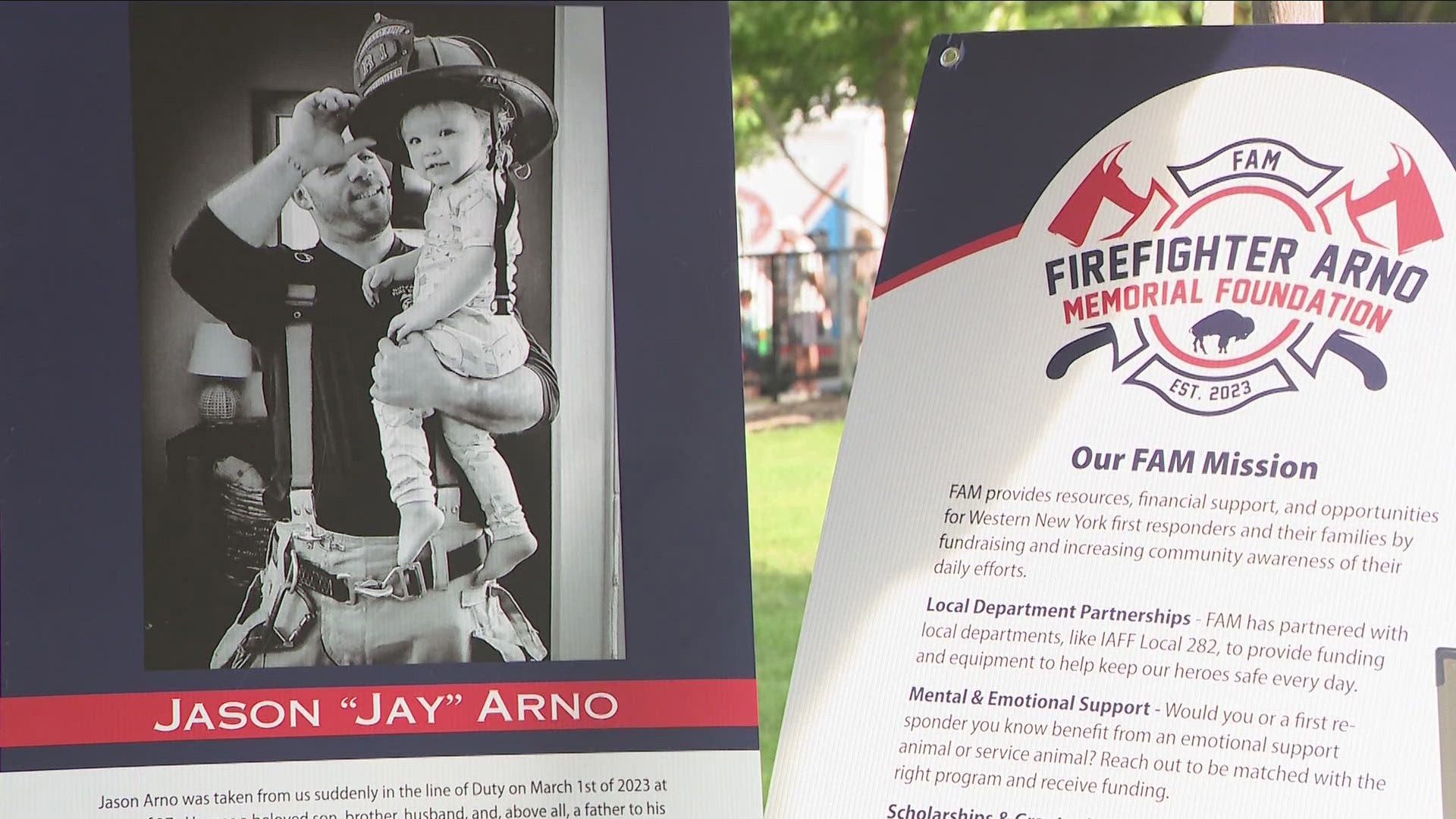 The event featured live music, food, and a Buffalo Fire Department vs. Buffalo Police Department tug-of-war contest.