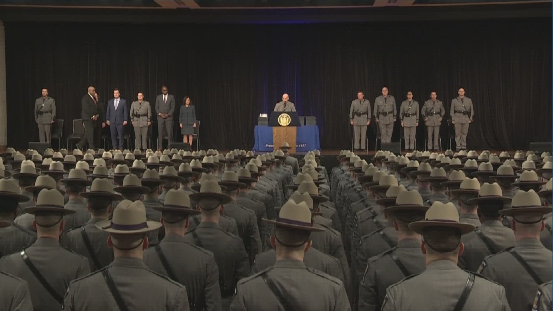 MORE THAN 230 BRAVE MEN AND WOMAN JOINED THE RANKS OF THE NEW YORK STATE POLICE.