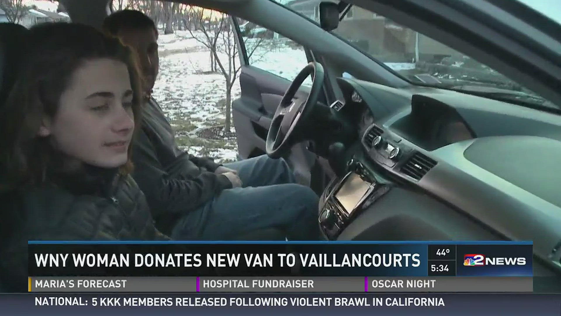 Woman Donates Van to Family in Need