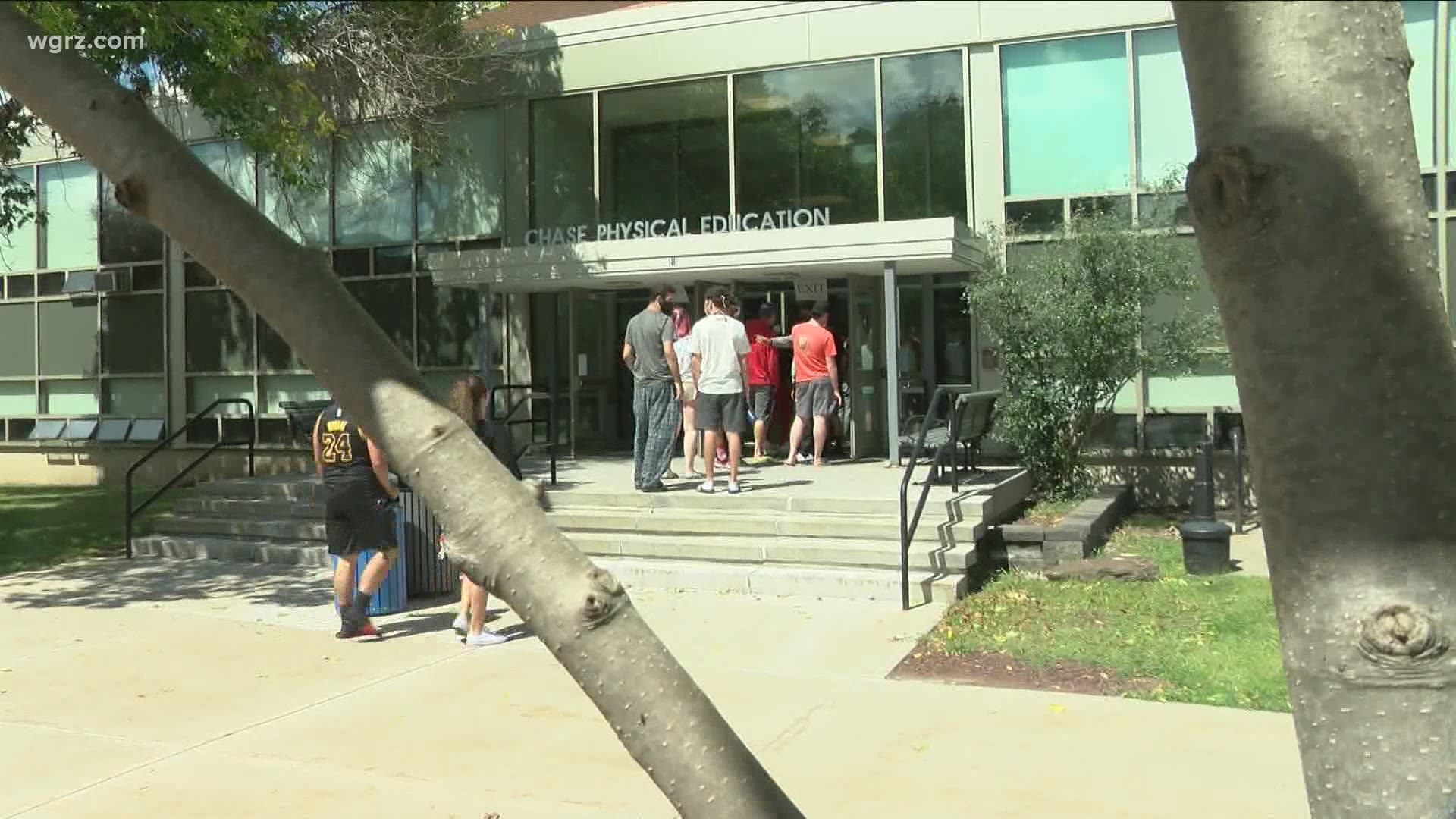 SUNY Oneonta has at least 105 people test positive for the virus since the start of the semester.