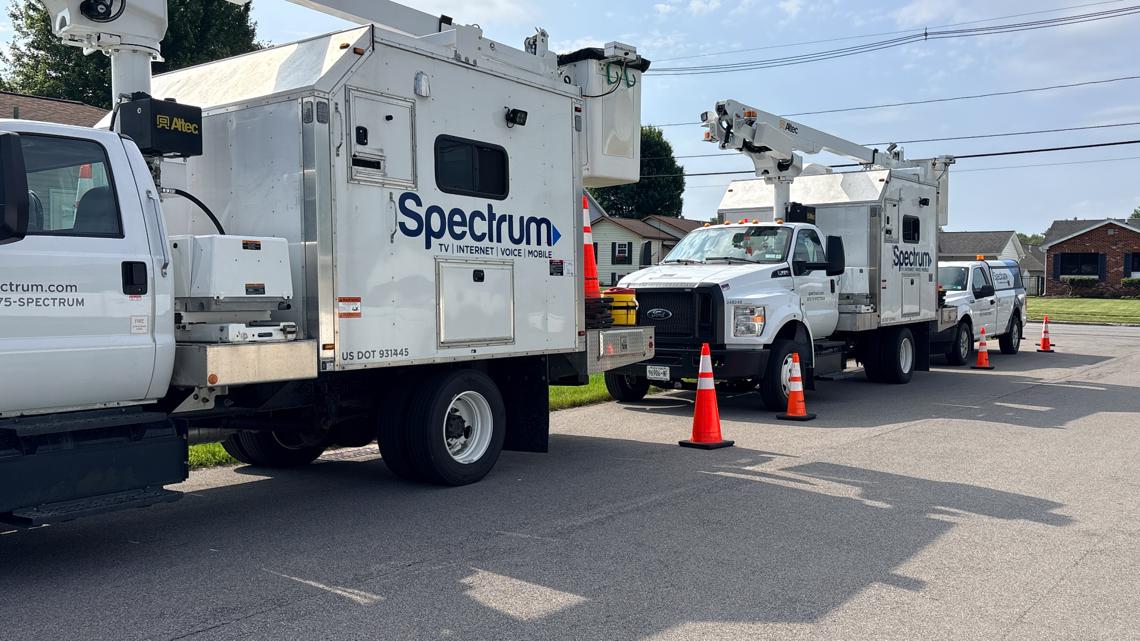 Pole fire causes Spectrum outage