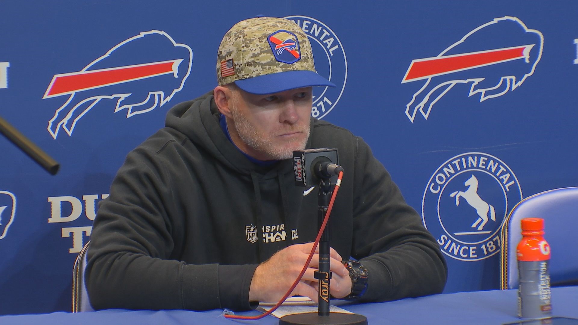 Bills head coach Sean McDermott discusses Monday night's loss against the Broncos