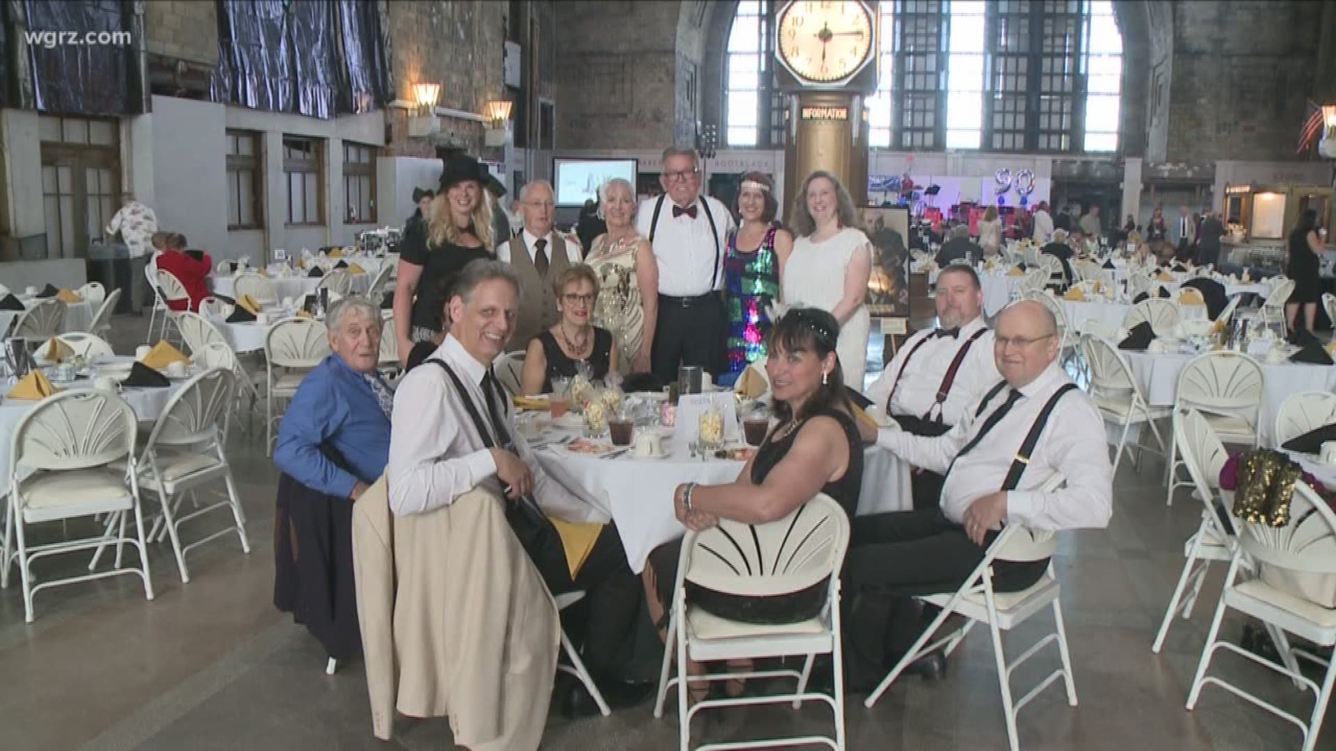 Buffalo's Central Terminal celebrated its 90th anniversary tonight with a Great Gatsby themed dinner dance.