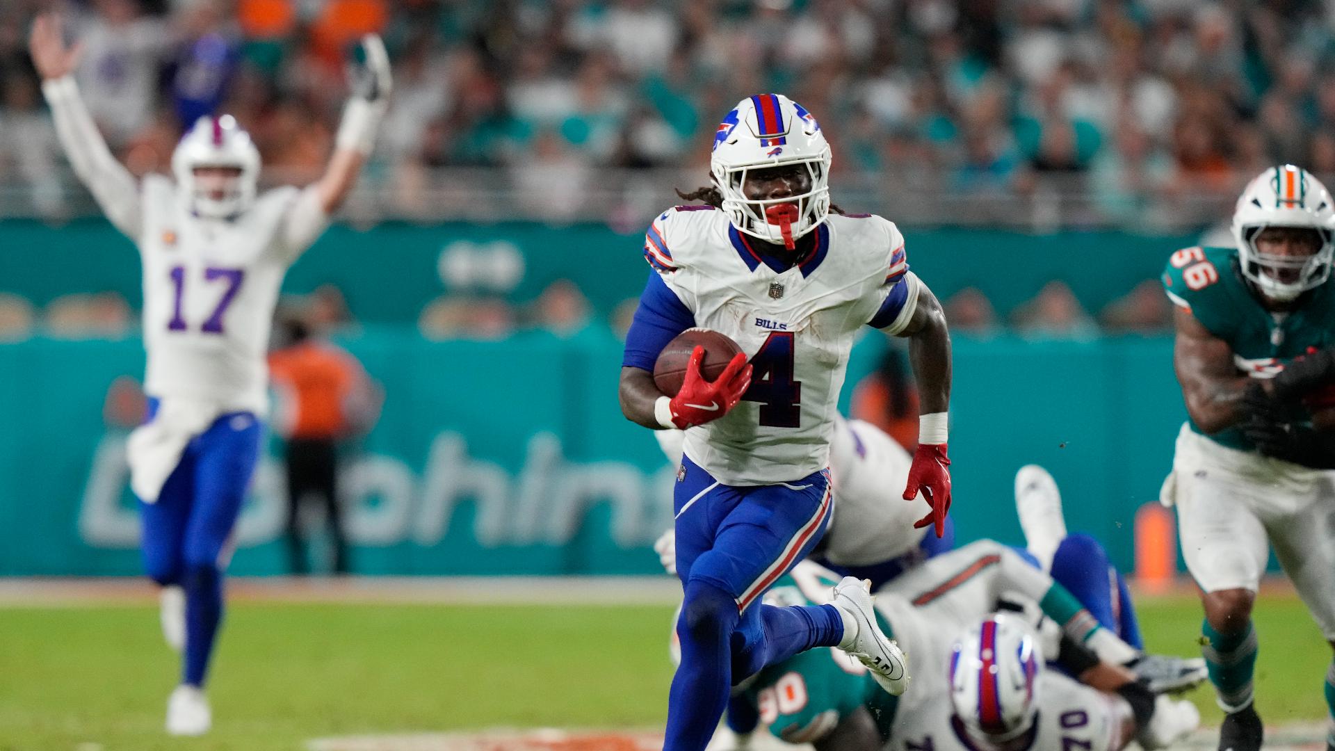 Bills RB shines in hometown and defense elevated by back-ups. Jon Scott and Jonathan Acosta give their full reaction to the latest victory over Miami.