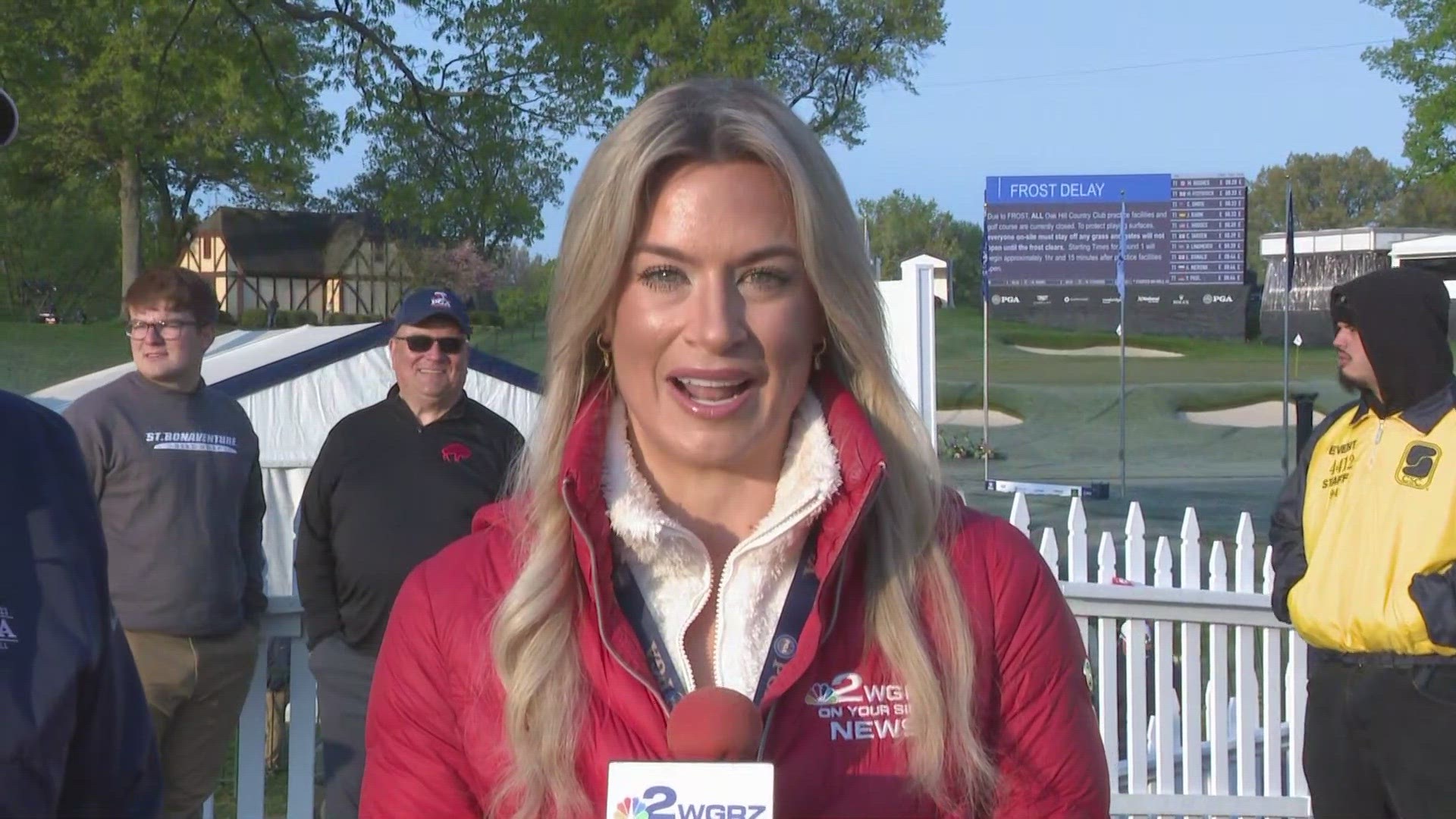 Daybreak's Lauren Hall was at Oak Hill Country Club to talk about the PGA Championship.