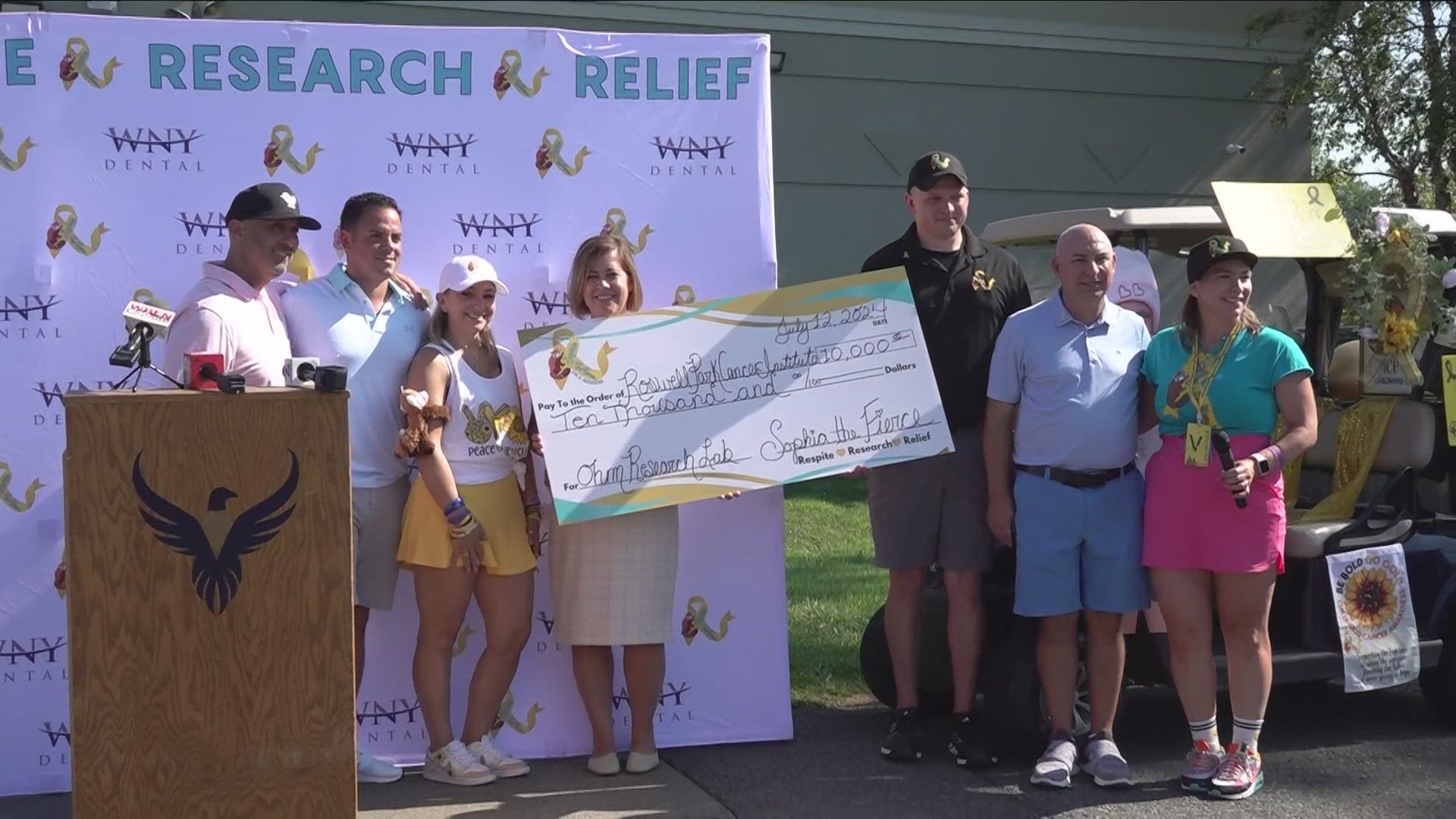 Sophia the Fierce Inc. gifts $10K to cancer research at Roswell Park