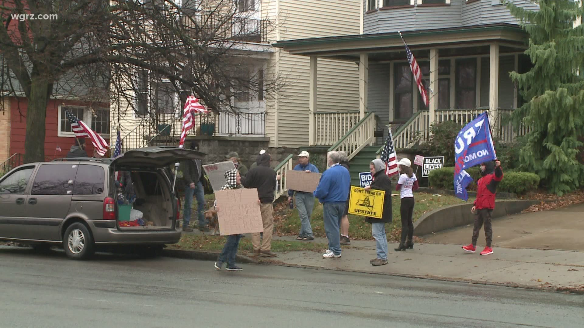 Another protest in front of County Executive's home