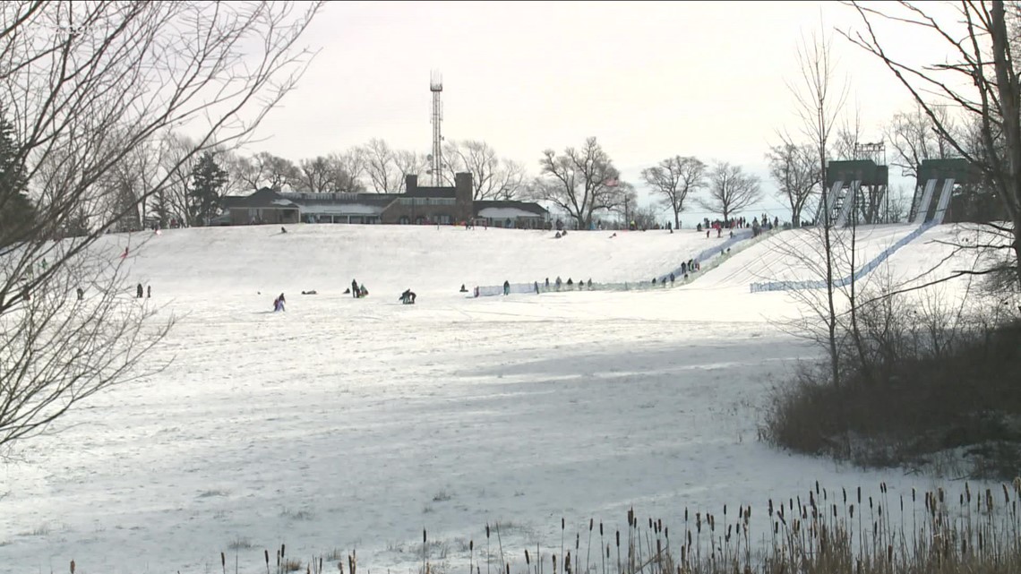 Tobogganing opens at Chestnut Ridge Park