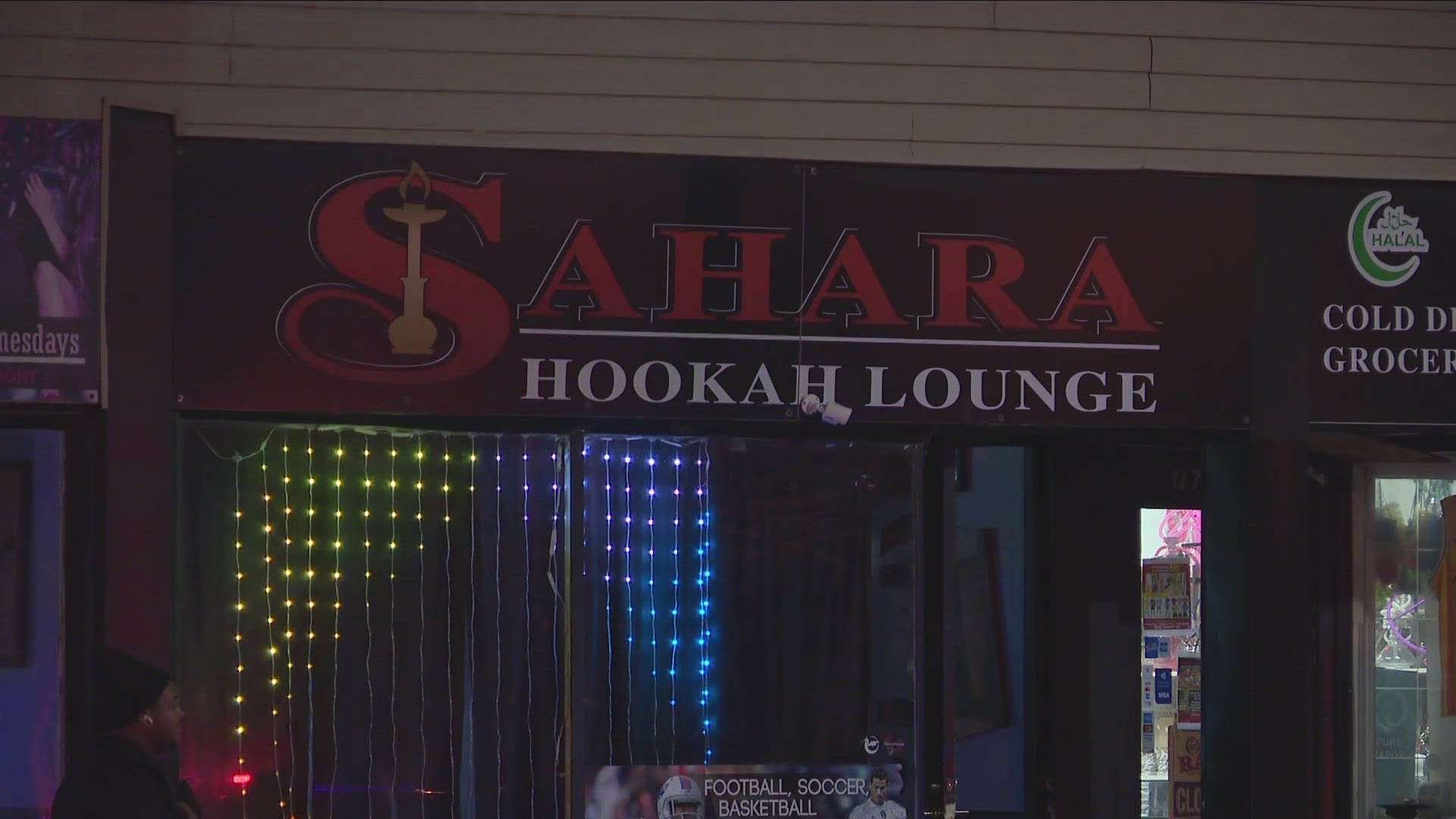 ARRESTED 30-YEAR-OLD CARON FLEMING AND CHARGED HIM WITH ATTEMPTED MURDER. POLICE accuse FLEMING of shooting THREE MEN INSIDE THE SAHARA HOOKAH LOUNGE .