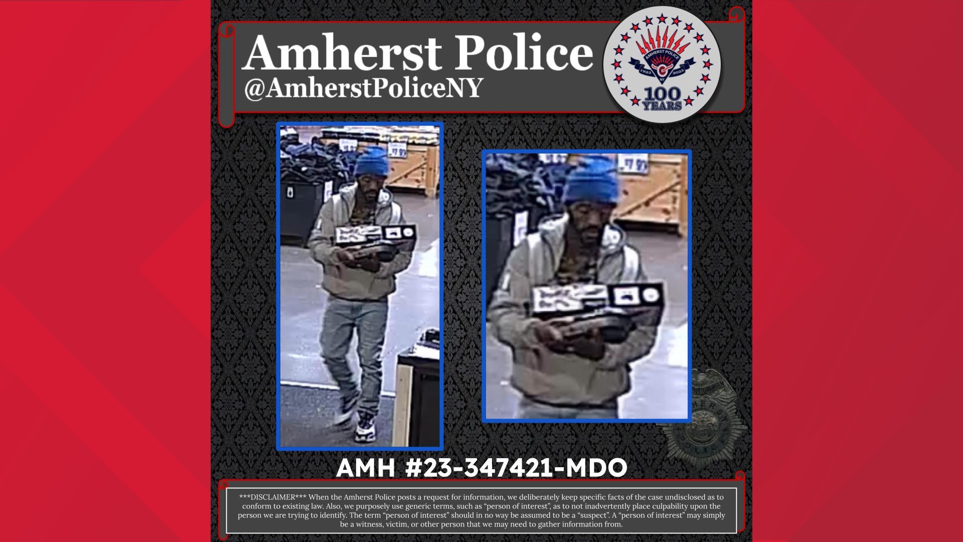 Amherst Pd Looking For Help Identifying Man On Surveillance Cameras