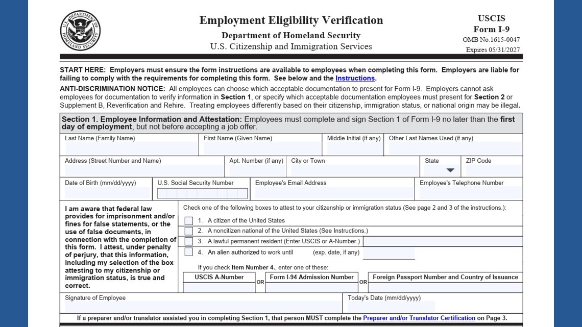 I-9 form ICE compliance for businesses with non-U.S. citizen workers; attorneys handle questions