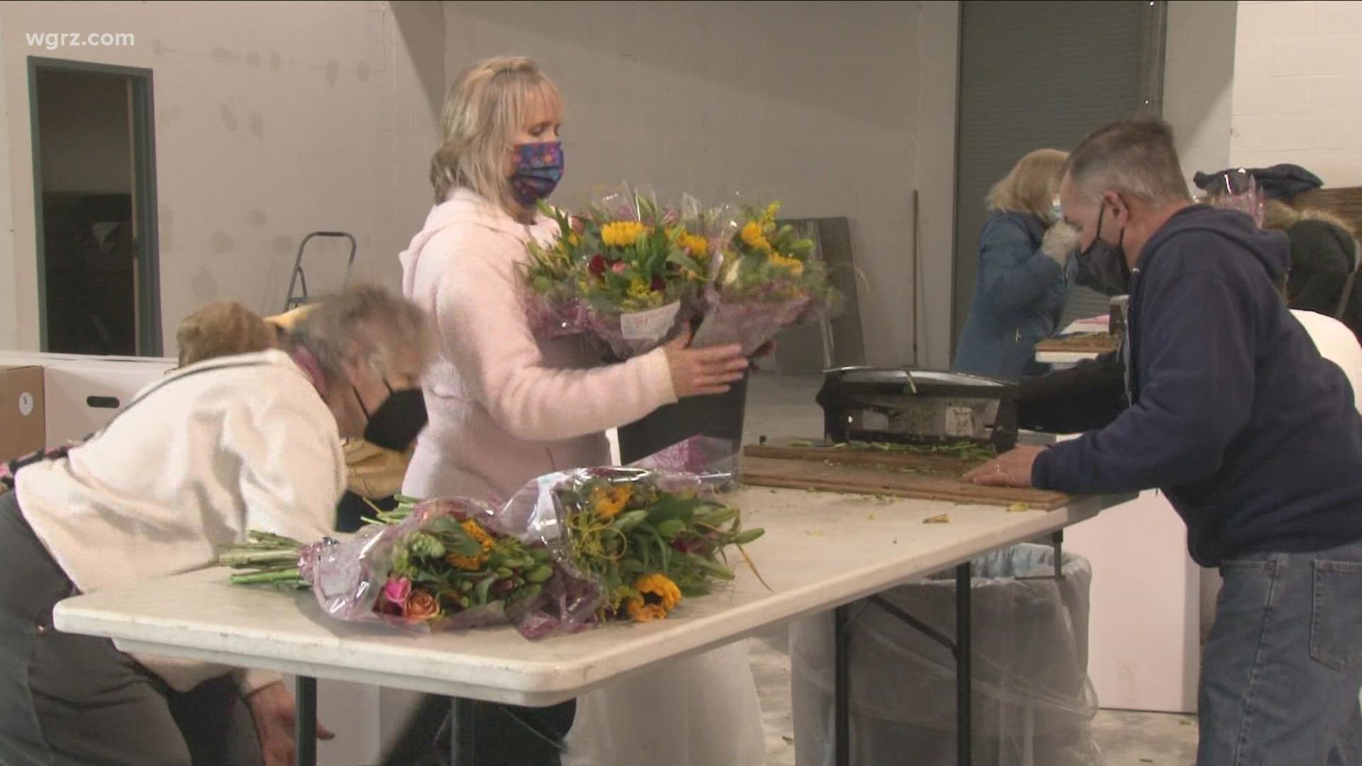 The annual spring bouquet sale is the largest fundraiser for Hospice and Palliative Care Buffalo.