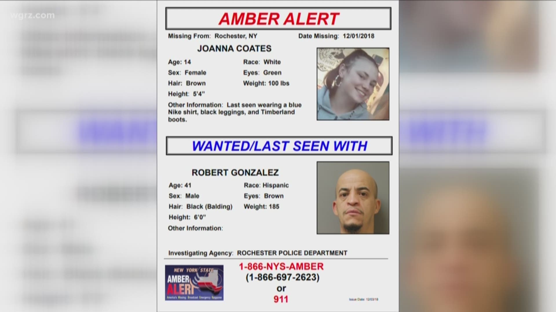 Amber Alert Issued For 14-Year-Old Girl