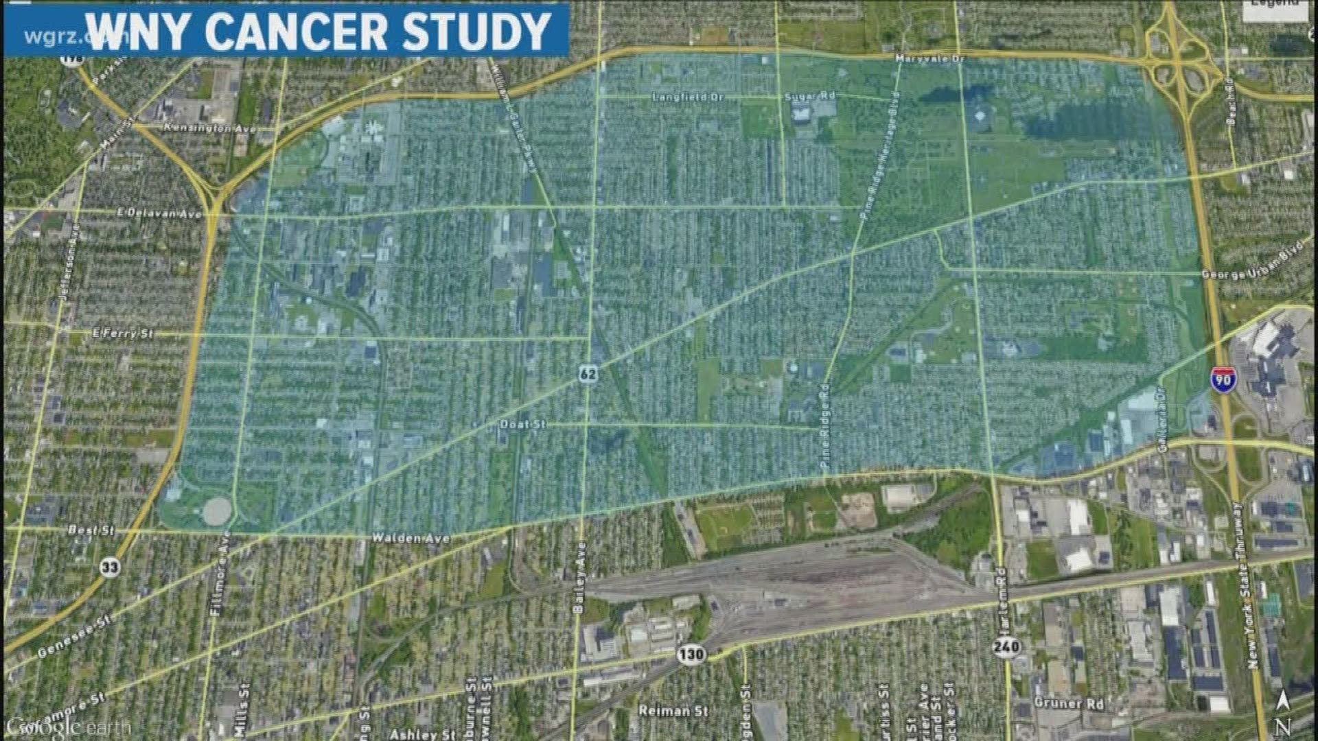 The state has the results of a study they did into a cluster of cancer cases in parts of Buffalo's east side and Cheektowaga.