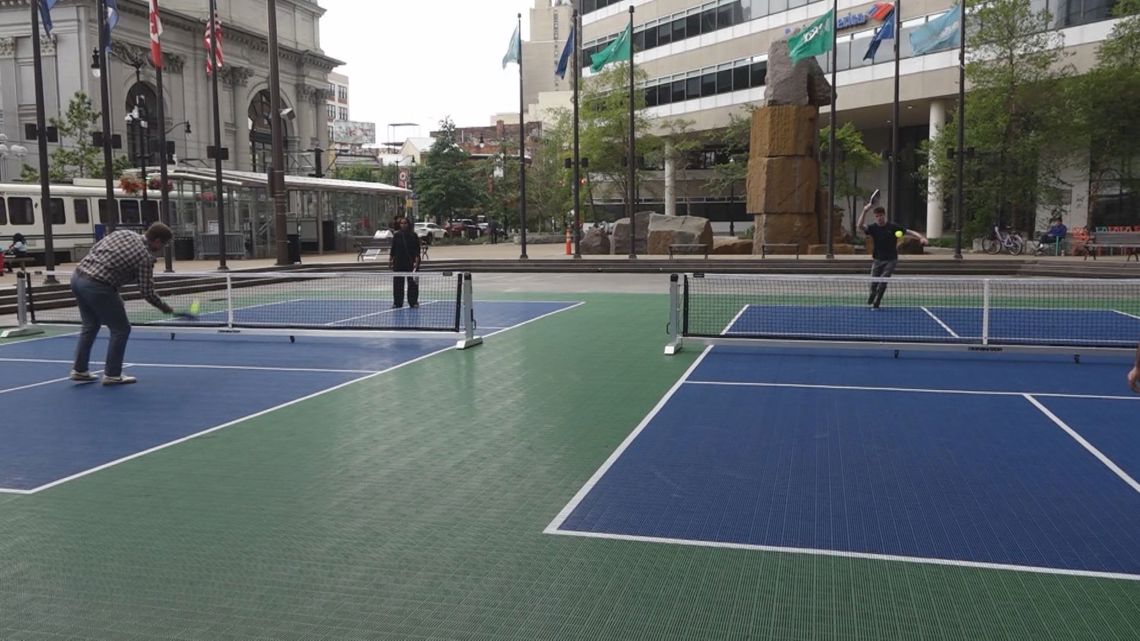 Grab a paddle: Pickleball arrives at Fountain Plaza