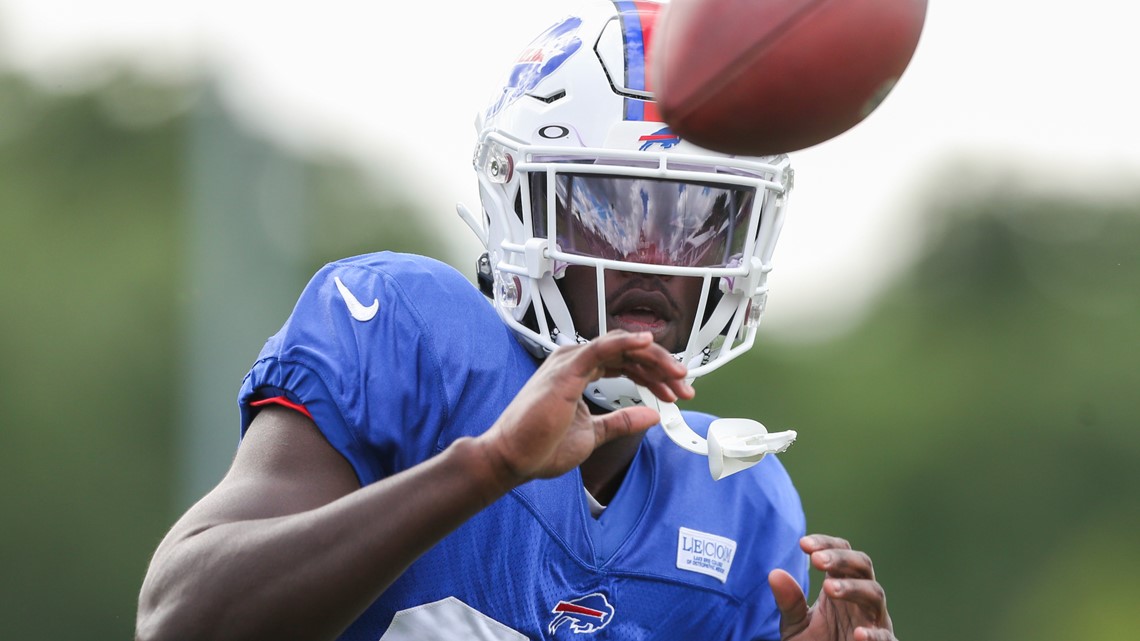 Josh Allen starts fight as tempers flare during first padded