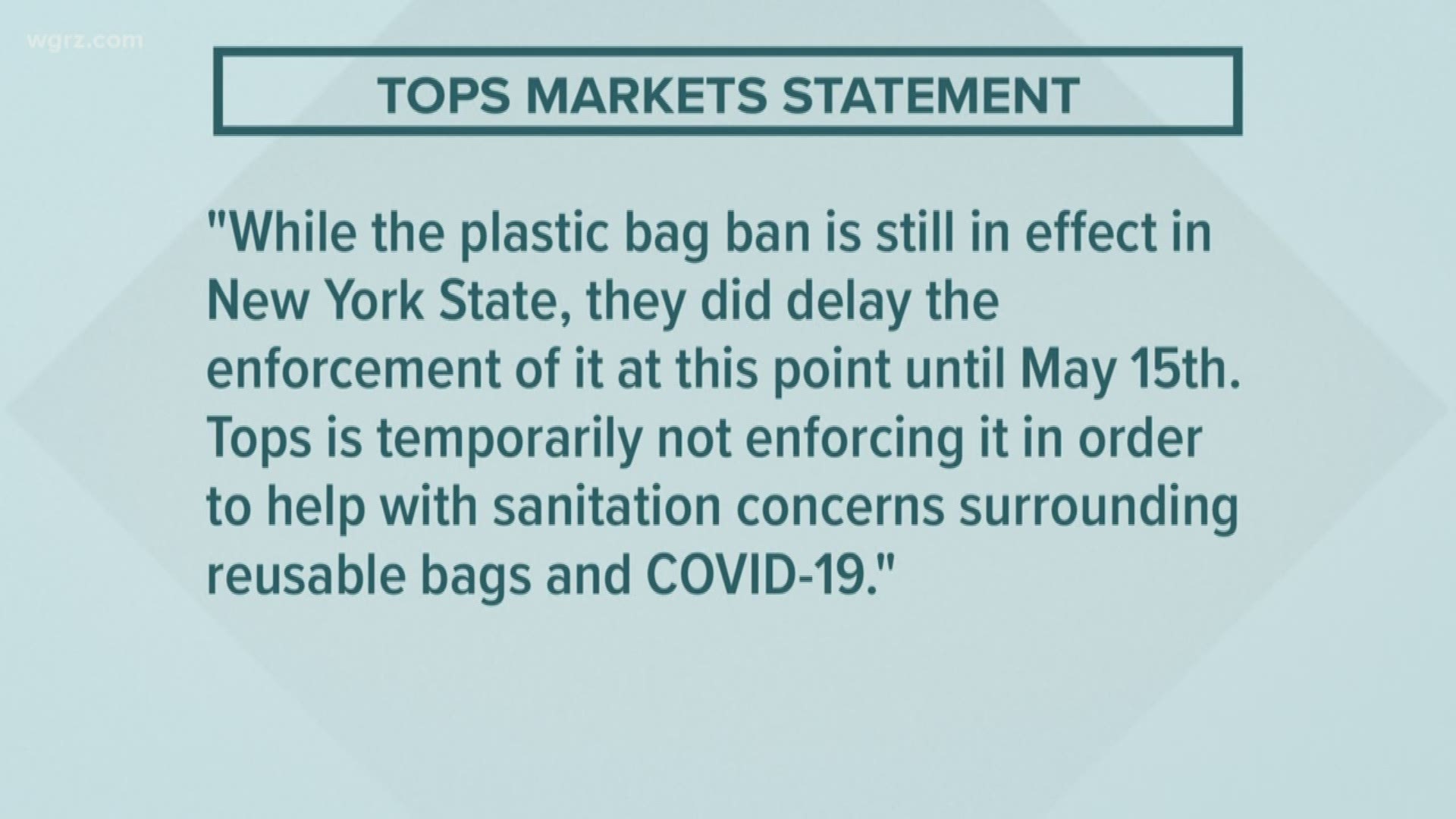 TOPS not enforcing plastic bag ban