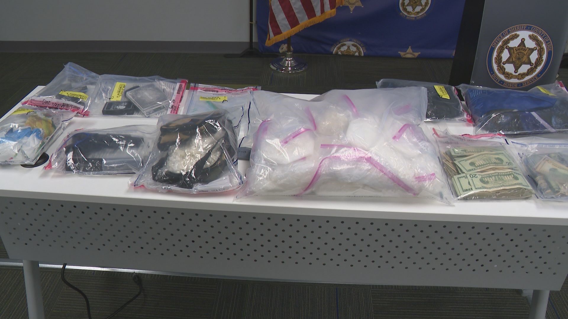 Drug raid in Buffalo and Williamsville nets cash, 18 lbs of meth