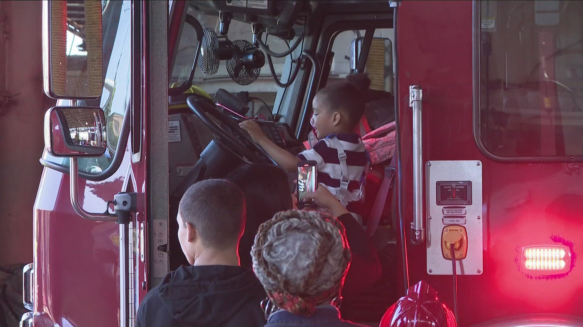 Firefighters offered tours, demonstrations, and safety tips. They also gave out free smoke detectors to those who visited.