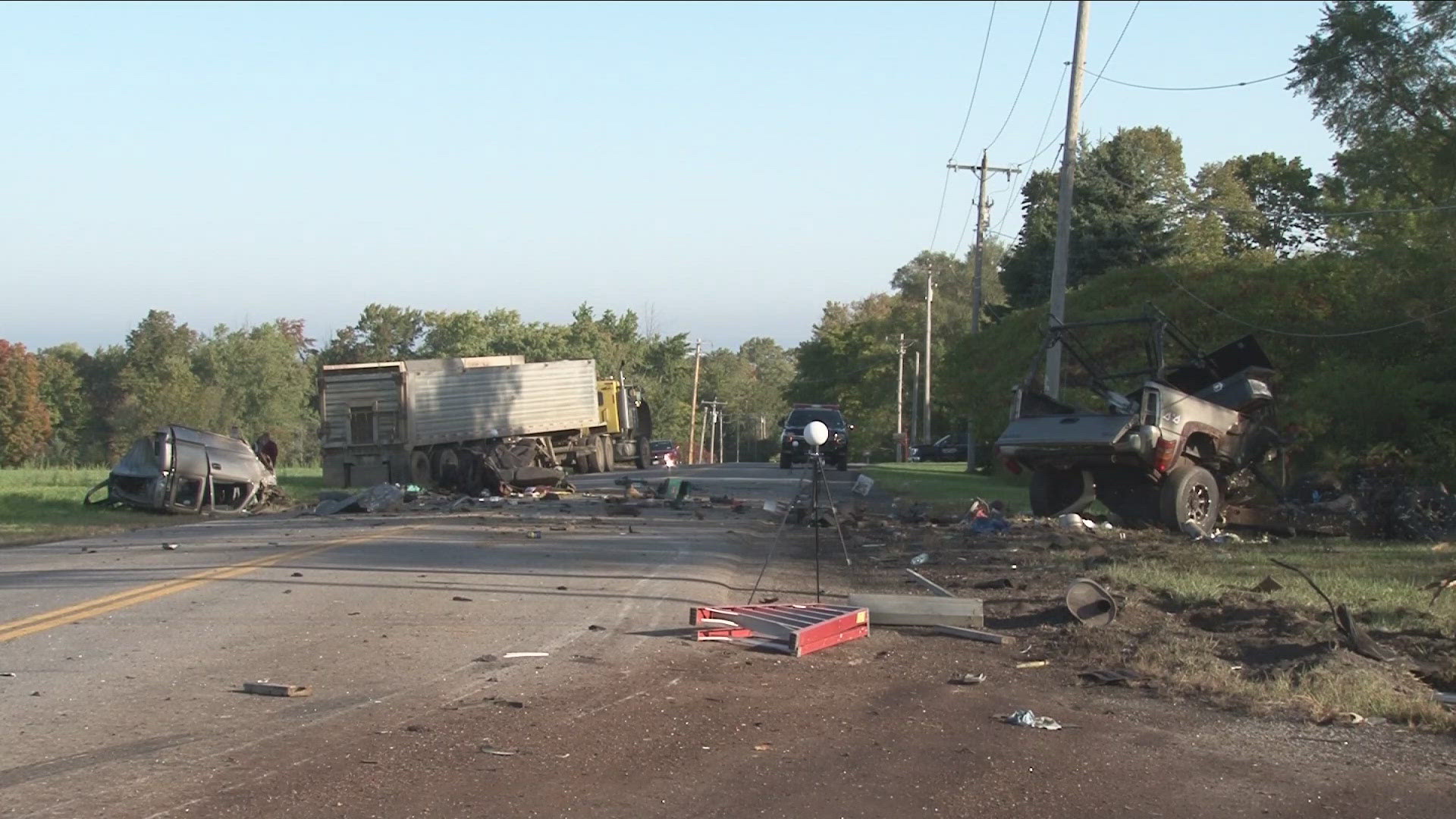 The accident happened just after 7 a.m. at the corner of West Bergen Road and Griswold Road.