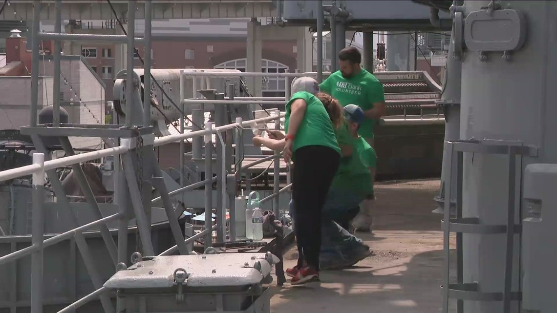 M&T Bank volunteers paint USS Little Rock - Vimarsana News