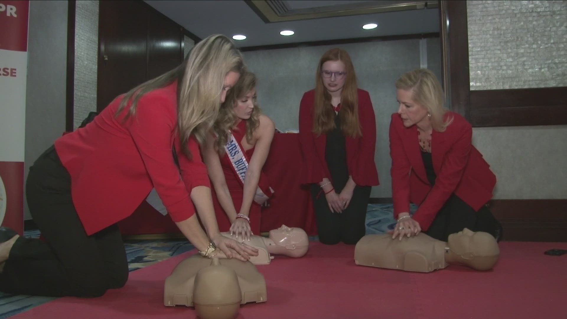 They're also urging everyone to learn *hands only C-P-R... because women don't always get the same first aid as men.