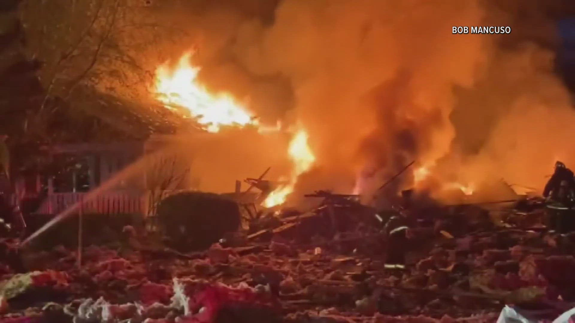 Investigators are looking for a cause of the Lake View house explosion that killed a woman and critically injured her husband.