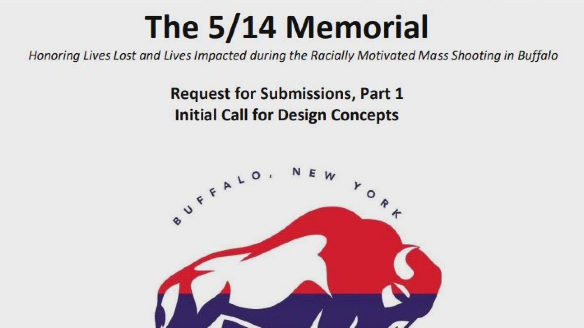 Submissions are now open to the public for a design concept for the 5/14 memorial